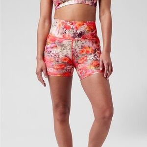 Athleta Salutation Stash 5in. High Rise Floral Bike Shorts
